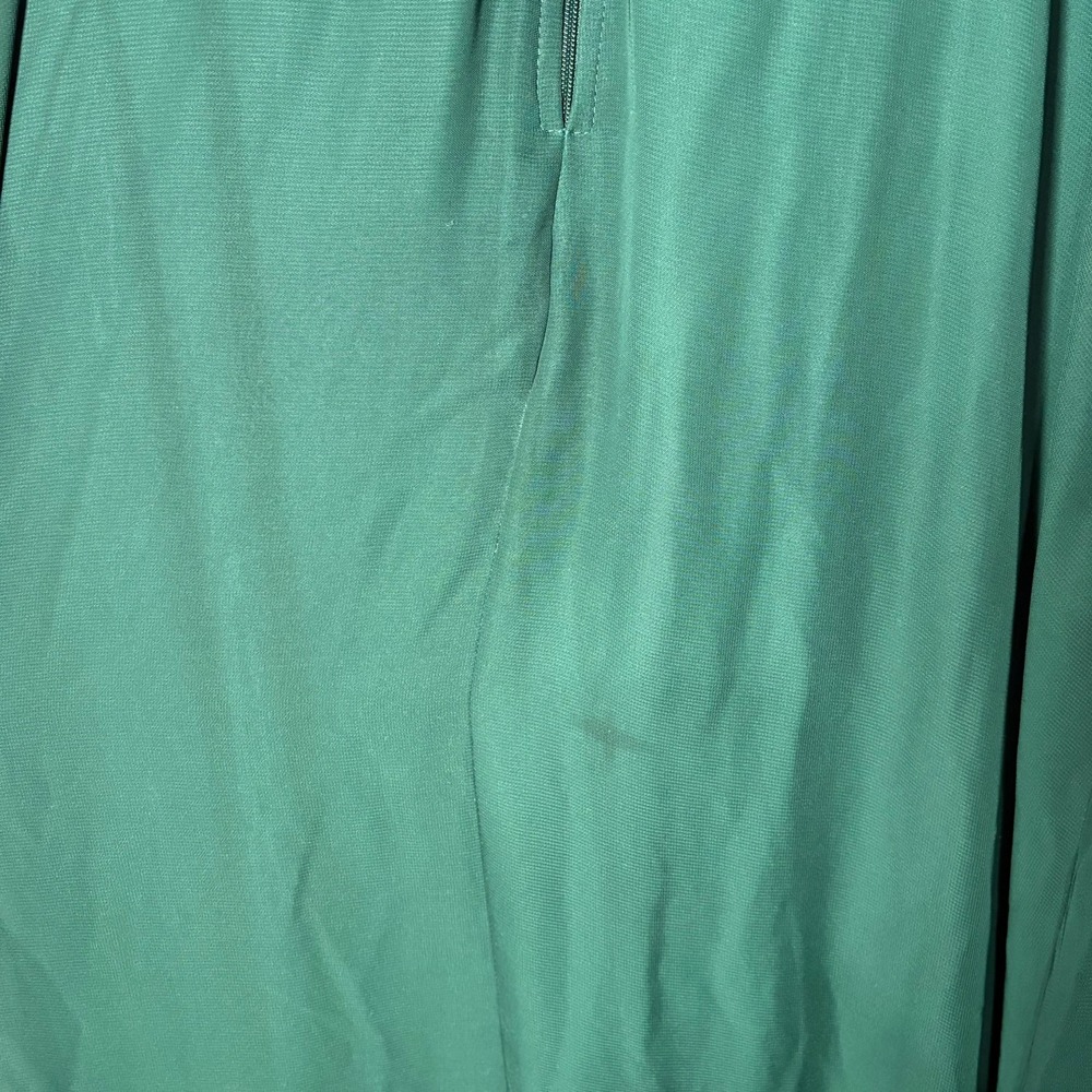 Birdy Grey Emerald Green Pleated V-Neck Maxi Dress with Pockets XXL - Picture 13 of 13